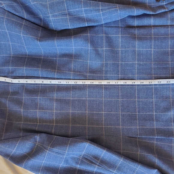 Bonobos Light Blue Plaid Blazer 36S Wool/Ramie Blend - Picture 5 of 8